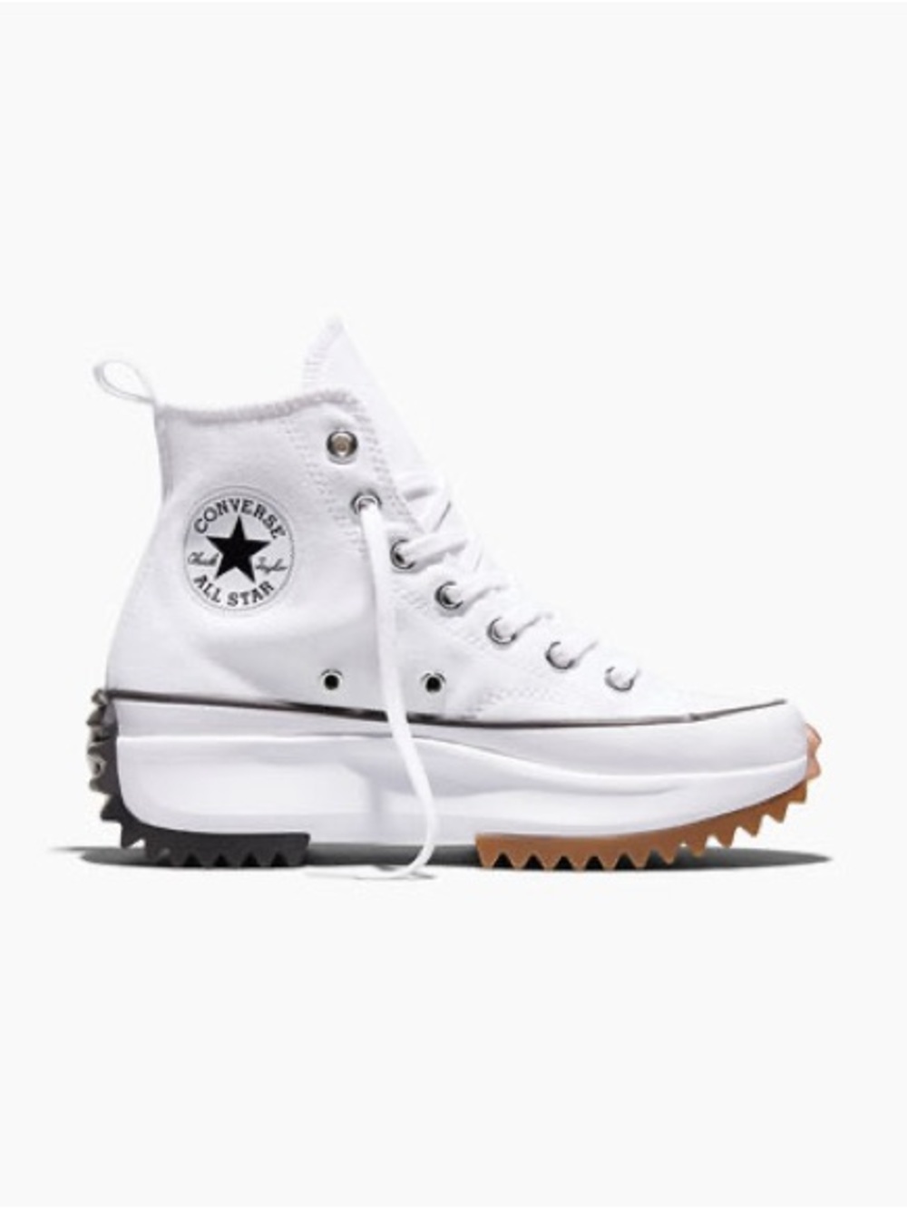 Converse Run Star Hike Hi White Black Gum High Top Sneakers